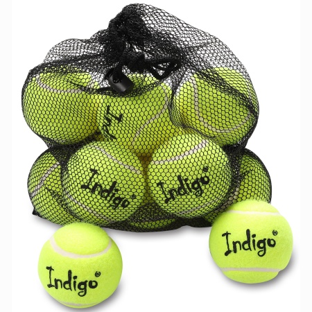 Купить Мяч для большого тенниса Indigo (12 шт в сетке) начальный уровень в Белаяхолунице 