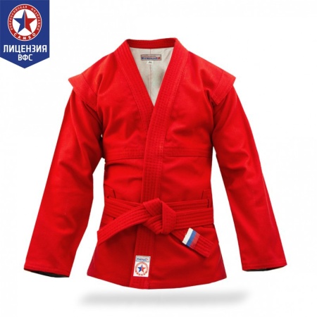 Купить Куртка для самбо "Атака" ВФС (подкладка, пояс)  р 36-48 в Белаяхолунице 